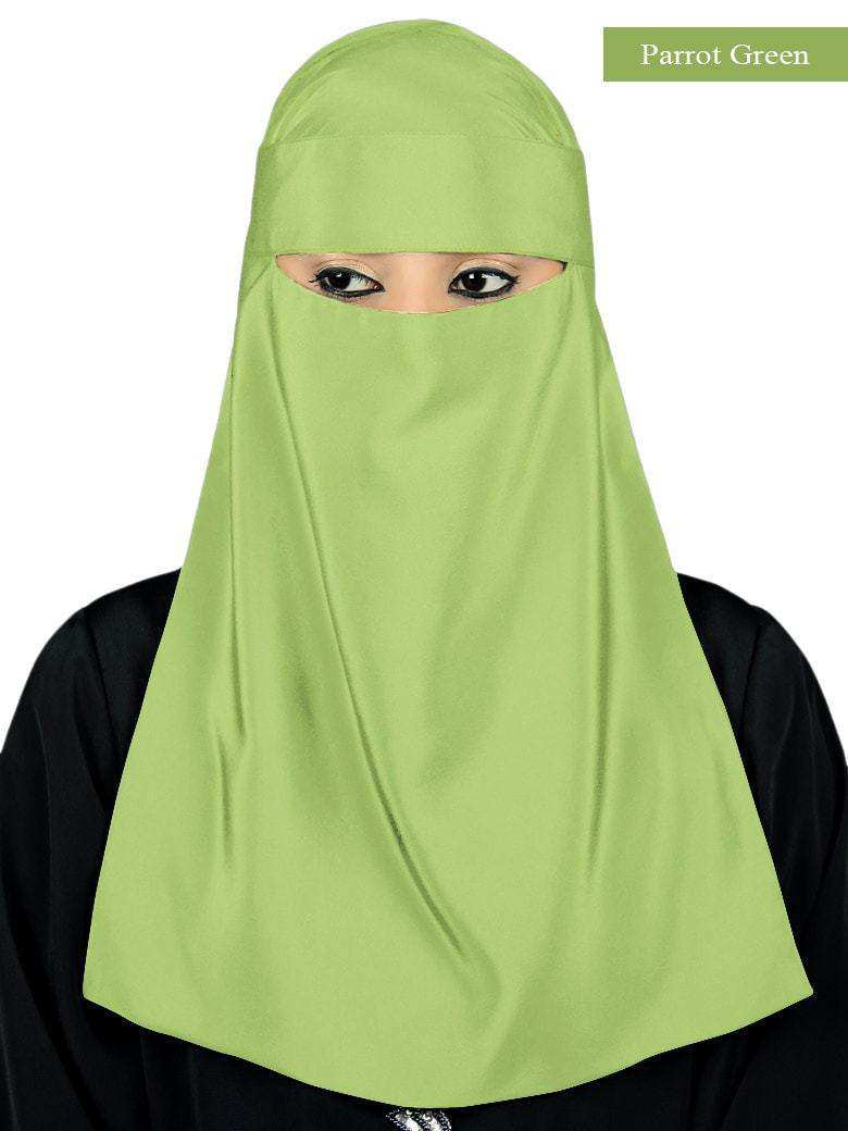 Lamah Niqab + Square Hijab + Head Band