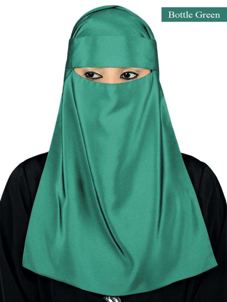 Lamah Niqab + Square Hijab + Head Band