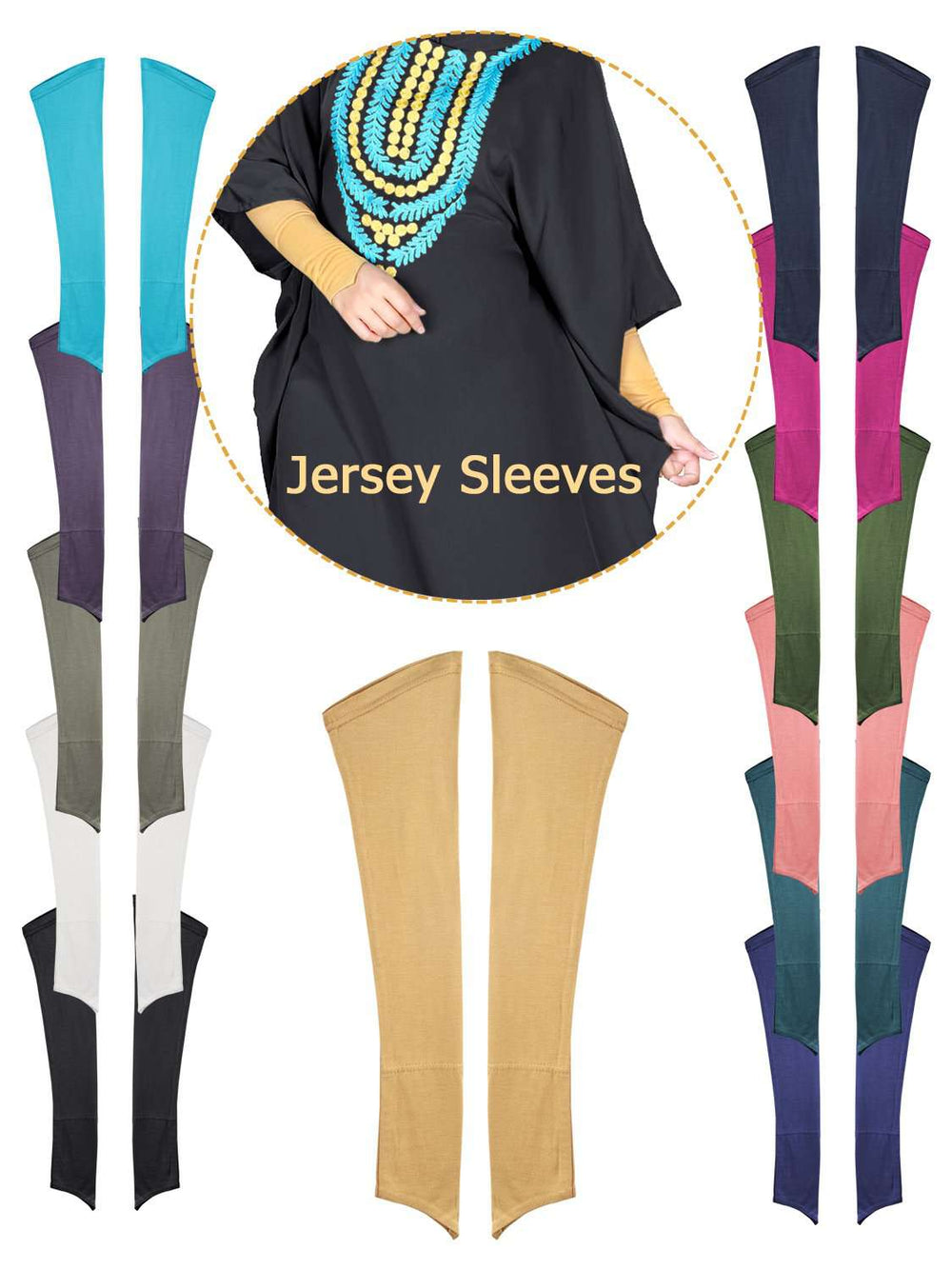 Jersey Sleeves (100% Viscose)